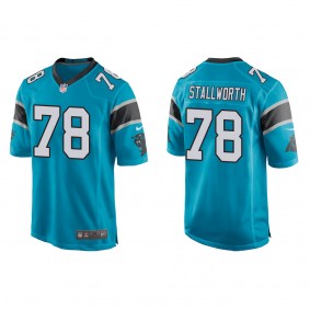 Men's Carolina Panthers Taylor Stallworth Blue Game Jersey