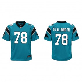 Youth Carolina Panthers Taylor Stallworth Blue Game Jersey