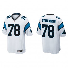 Men's Carolina Panthers Taylor Stallworth White Game Jersey