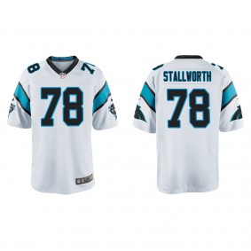 Youth Carolina Panthers Taylor Stallworth White Game Jersey