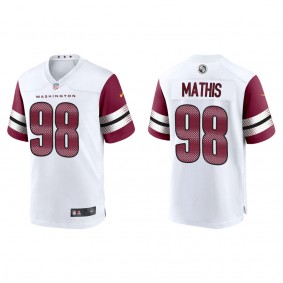 Phidarian Mathis Washington Commanders White Game Jersey