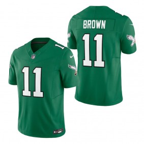 Men's Philadelphia Eagles A.J. Brown Kelly Green Alternate Vapor F.U.S.E. Limited Jersey