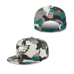 Philadelphia Eagles Camo 2022 NFL Training Camp Official 9FIFTY Snapback Adjustable Hat