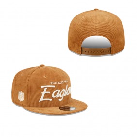 Philadelphia Eagles Corduroy Script 9FIFTY Snapback Hat