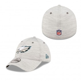 Philadelphia Eagles Gray 2022 NFL Training Camp Official Coach 39THIRTY Flex Hat