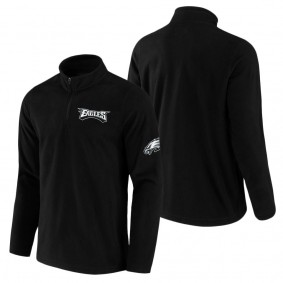 Men's Philadelphia Eagles NFL x Darius Rucker Collection by Fanatics Black Polar Fleece Quarter-Zip Jacket