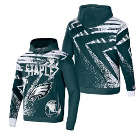 Men's Philadelphia Eagles NFL x Staple Green All Over Print Pullover Hoodie