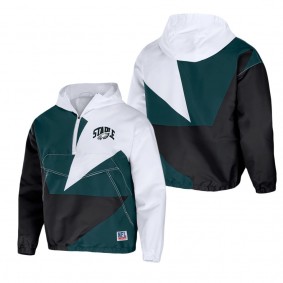 Men's Philadelphia Eagles NFL x Staple Green All Over Print Quarter-Zip Pullover Jacket