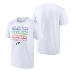 Philadelphia Eagles Fanatics Branded White City Pride Logo T-Shirt