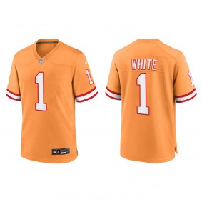 Rachaad White Tampa Bay Buccaneers Orange Throwback Game Jersey