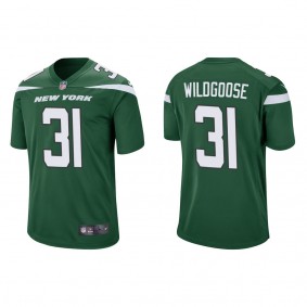 Men's New York Jets Rachad Wildgoose Green Game Jersey