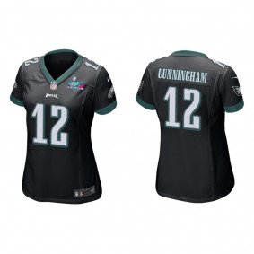 Randall Cunningham Women's Philadelphia Eagles Super Bowl LVII Black Game Jersey