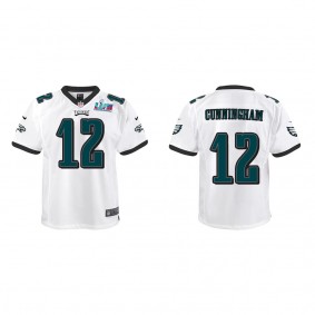 Randall Cunningham Youth Philadelphia Eagles Super Bowl LVII White Game Jersey