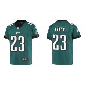 Youth Philadelphia Eagles Rashaad Penny Midnight Green Game Jersey