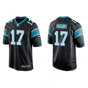 Men's Carolina Panthers Rashard Higgins Black Game Jersey