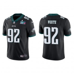 Reggie White Men's Philadelphia Eagles Super Bowl LVII Black Vapor Limited Jersey