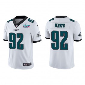 Reggie White Men's Philadelphia Eagles Super Bowl LVII White Vapor Limited Jersey