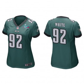 Reggie White Women's Philadelphia Eagles Super Bowl LVII Green Game Jersey