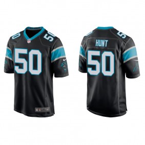 Men's Carolina Panthers Robert Hunt Black Game Jersey