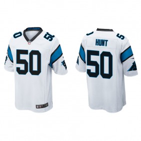 Men's Carolina Panthers Robert Hunt White Game Jersey