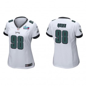 Robert Quinn Women's Philadelphia Eagles Super Bowl LVII White Game Jersey