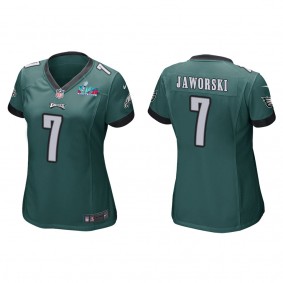 Ron Jaworski Women's Philadelphia Eagles Super Bowl LVII Green Game Jersey