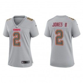 Ronald Jones II Women's Kansas City Chiefs Gray Atmosphere Fashion Game Jersey