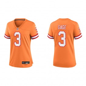 Russell Gage Women's Tampa Bay Buccaneers Orange Throwback Game Jersey