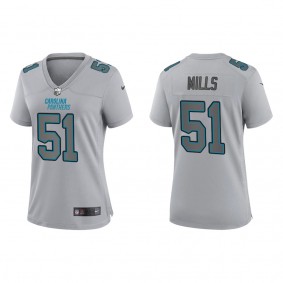 Sam Mills Women's Carolina Panthers Gray Atmosphere Fashion Game Jersey