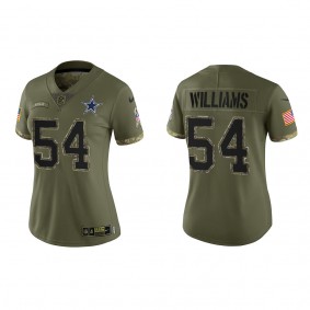 Sam Williams Women's Dallas Cowboys Olive 2022 Salute To Service Limited Jersey