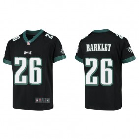 Youth Philadelphia Eagles Saquon Barkley Black Game Jersey