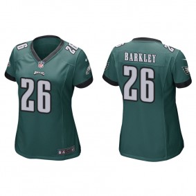 Women's Philadelphia Eagles Saquon Barkley Green Game Jersey