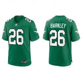 Men's Philadelphia Eagles Saquon Barkley Kelly Green Alternate Game Jersey