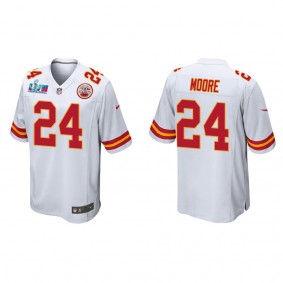 Skyy Moore Men's Kansas City Chiefs Super Bowl LVII White Game Jersey