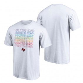 Tampa Bay Buccaneers Fanatics Branded White City Pride T-Shirt