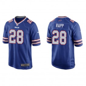 Men's Taylor Rapp Buffalo Bills Royal Game Jersey