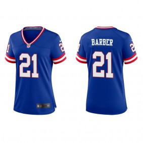 Tiki Barber Women's Giants SRoyal Classic Game Jersey