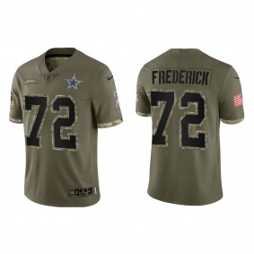 Travis Frederick Dallas Cowboys Olive 2022 Salute To Service Limited Jersey