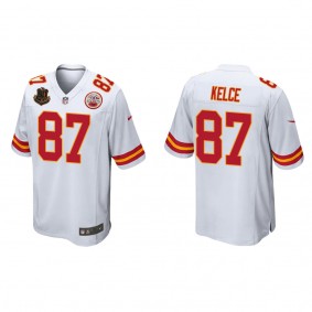 Men's Kansas City Chiefs Travis Kelce White 50th Anniversary Of Operation Linebacker Jersey