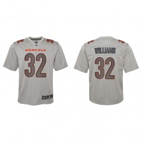 Trayveon Williams Youth Cincinnati Bengals Gray Atmosphere Game Jersey