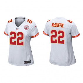 Women's Kansas City Chiefs Trent McDuffie White Game Jersey