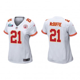 Trent McDuffie Women's Kansas City Chiefs Super Bowl LVII White Game Jersey