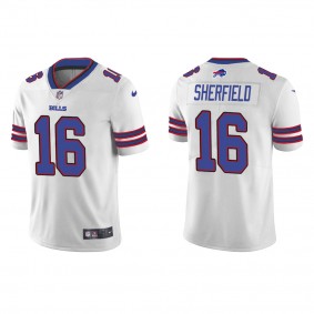 Men's Trent Sherfield Buffalo Bills White Vapor Limited Jersey