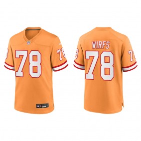 Tristan Wirfs Tampa Bay Buccaneers Orange Throwback Game Jersey