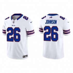 Men's Buffalo Bills Ty Johnson White Vapor F.U.S.E. Limited Jersey