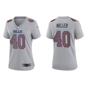 Von Miller Women's Buffalo Bills Gray Atmosphere Fashion Game Jersey