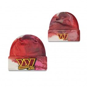 Men's Washington Commanders Burgundy 2022 Sideline Ink Dye Cuffed Knit Hat