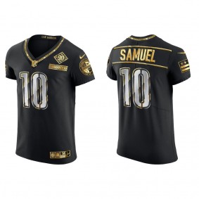 Curtis Samuel Commanders Black Gold 90th Anniversary Elite Jersey