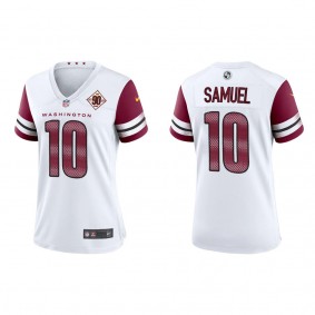 Curtis Samuel Women's Commanders White 90th Anniversary Game Jersey