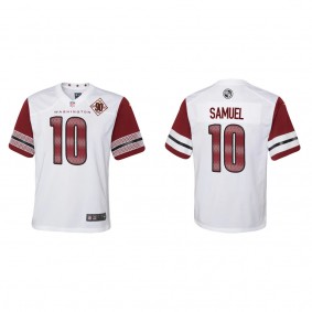 Curtis Samuel Youth Commanders White 90th Anniversary Game Jersey